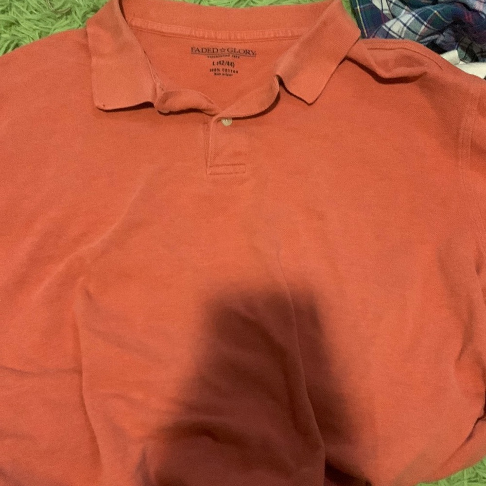 orange polo t shirt